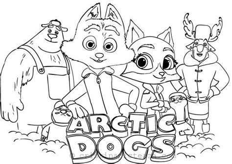Free Arctic Dogs Coloring Page Free Donwnload Coloring Sheet