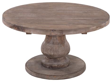 Carolina Reclaimed Pine Round Coffee Table By Kosas Home French