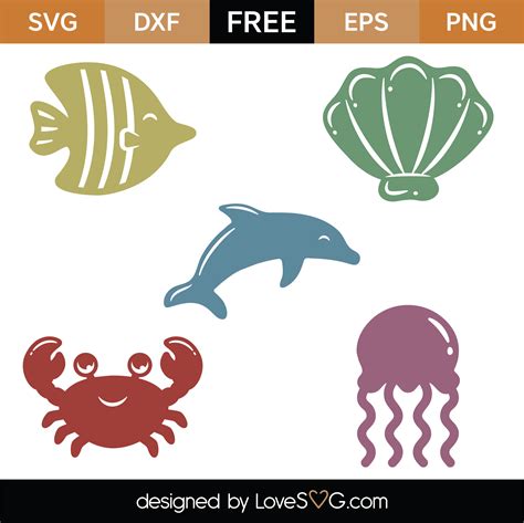 16+ super hero mom svg design. Free Sea Creatures SVG Cut Files | Lovesvg.com