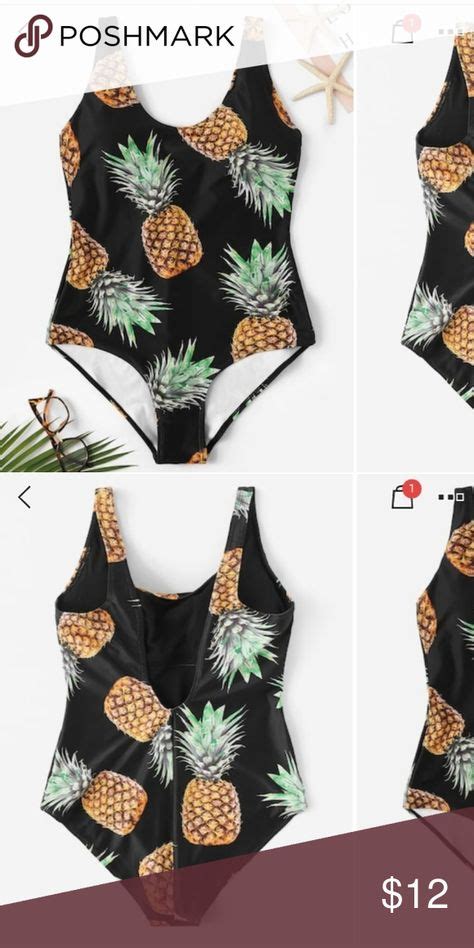 New Plus Pineapple Swimsuit Pineapple Swimsuit Swimsuits One Piece