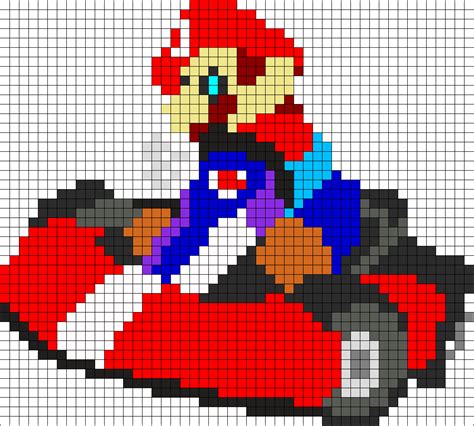 Mario Kart Perler Bead Pattern Bead Sprites Characters