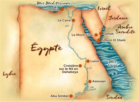 Carte Egypte Interets Les Routes Du Monde