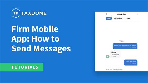 Firm Mobile App How To Send Messages Youtube