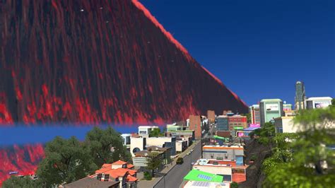 Massive Red Tsunami Wipes Out Coastal Region Cities Skylines Tsunami