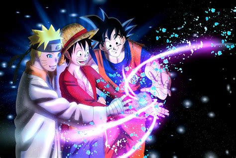 Goku Luffy And Naruto Personagens De Anime Animes Wallpapers