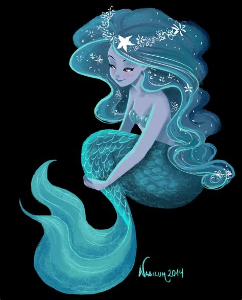 Artstation A Blue Mermaid