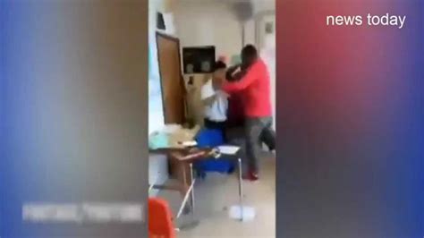 Watch Video Shows Teacher Put Teenage Pupil In Chokehold While