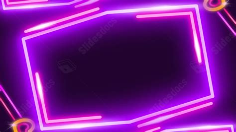 Neon Lights Purple Technology Business Light Cool Powerpoint Background