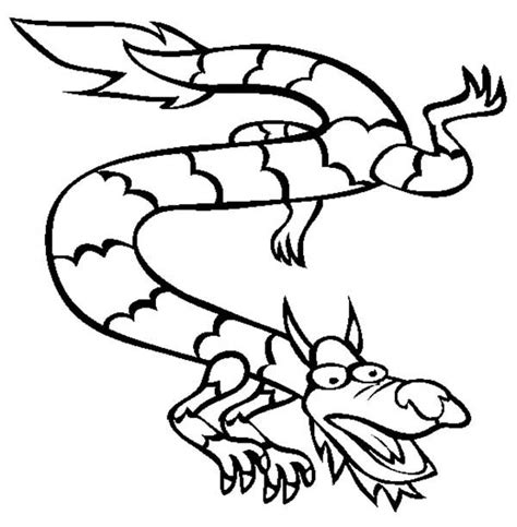 Chinese Year of Dragon Coloring Pages - NetArt