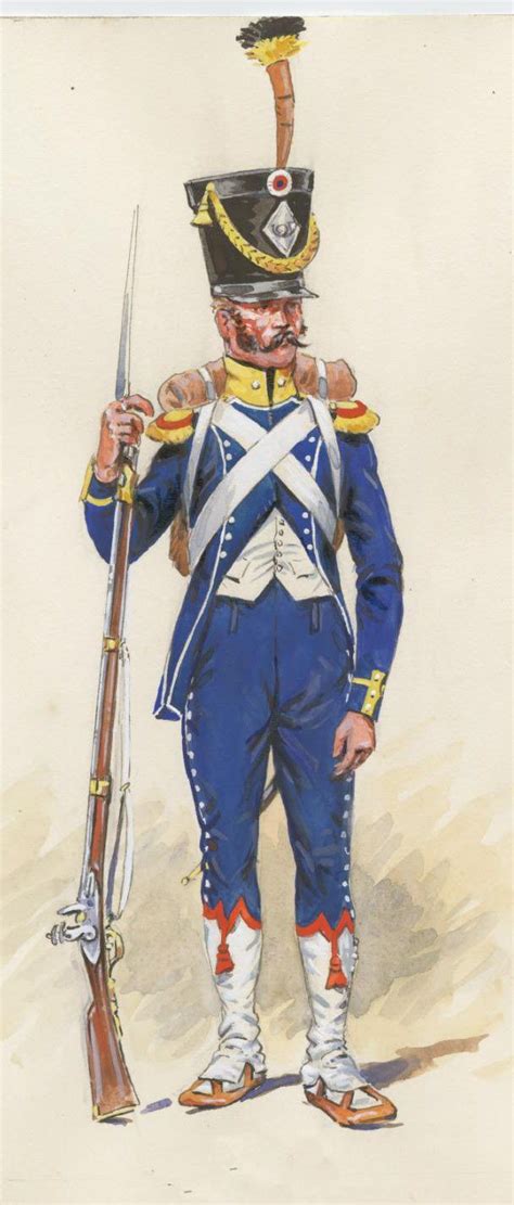 French Light Infantry Battle Of Albuera On 16th May 1811 In The
