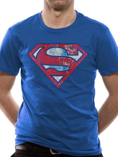 T Shirt Superman Logo Distressed