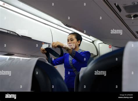 Inside Plane Air Hostess Hi Res Stock Photography And Images Alamy