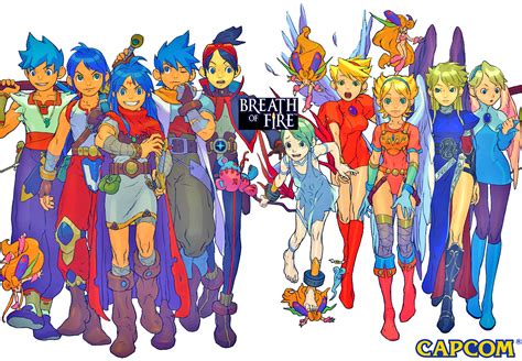 Breath Of Fire History Of Ryu And Nina Game Character Design Character