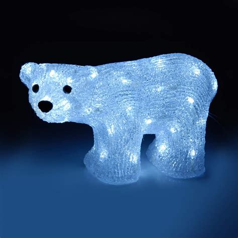 Wir wünschen ihnen als kunde bereits jetzt eine menge vergnügen mit ihrem weihnachtsbeleuchtung ab wann! eminza-555r930 Eisbär Acryl, 50 LED, 30 cm: Amazon.de ...