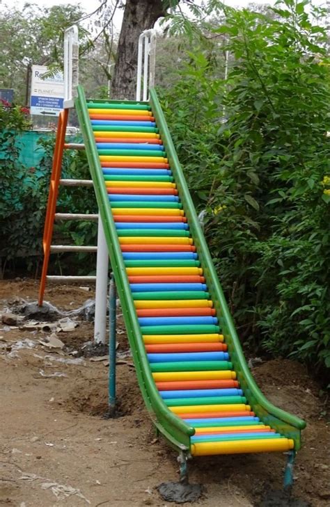 Multicolor Frp Playground Roller Slide For Outdoor Playing Age Group