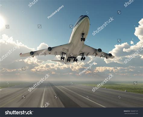 Airplane Taking Off Stock Photo 100287131 Shutterstock