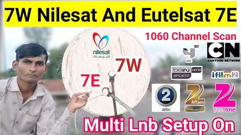 7W Nilesat And Eutelsat 7E Multi Lnb Setup 2 Fit Dish Setting Mb Free