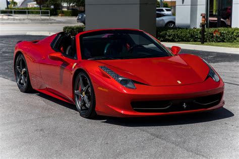 A ferrari 458 can be rented for $899 per day or less with longer term rentals. Used 2012 Ferrari 458 Spider For Sale ($169,900) | Marino Performance Motors Stock #188730