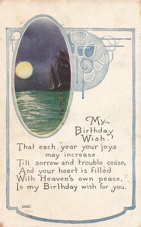 Postcard My Birthday Wish Etsy Birthday Wishes For Myself Birthday