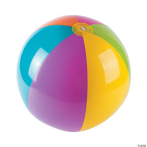 Inflatable 15 Bright Extra Large Beach Balls 6 Pc Oriental Trading