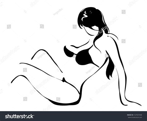 Erotic Illustration Naked Woman Vector De Stock Libre De Regal As