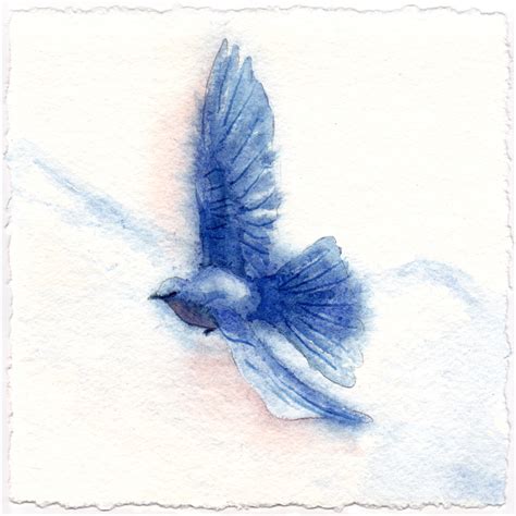 Blue Bird Flying Drawing At Explore Collection Of