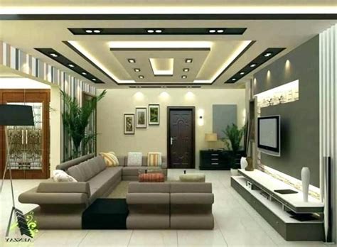 Simple Modern Ceiling Design For Living Room In The