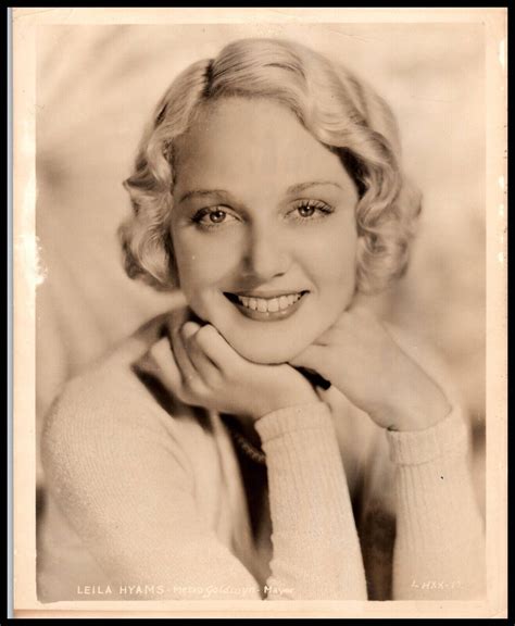 Glamorous Blonde Leila Hyams Original 1930s Pre Code Art Deco Portrait