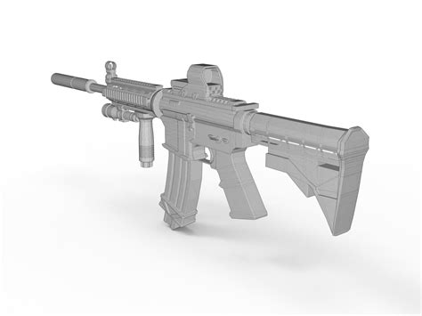 M4 Carbine M4a1 3d Cgtrader