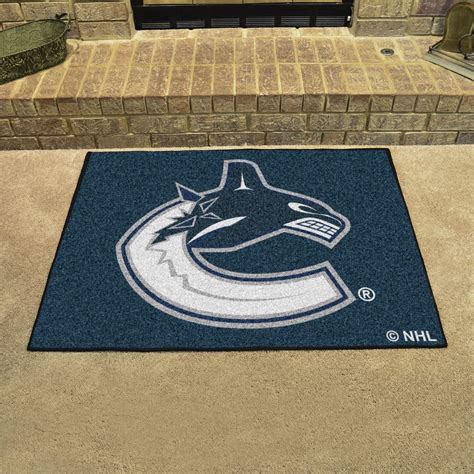 fanmats® 10449 vancouver canucks 33 75 x 42 5 nylon face all star floor mat with jumping