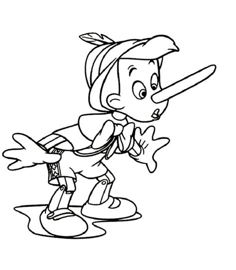 Pinocchio Is Lying Coloring Page Free Printable Coloring Pages For Kids