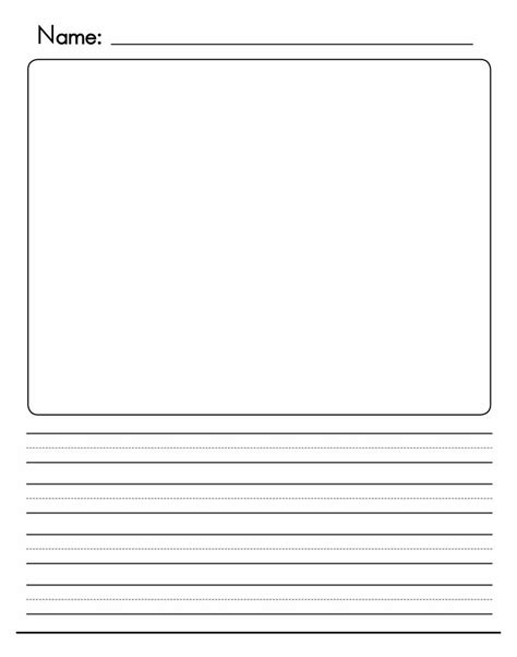 Free Writing Paper For 1st Grade Free Printable Writing Paper For First