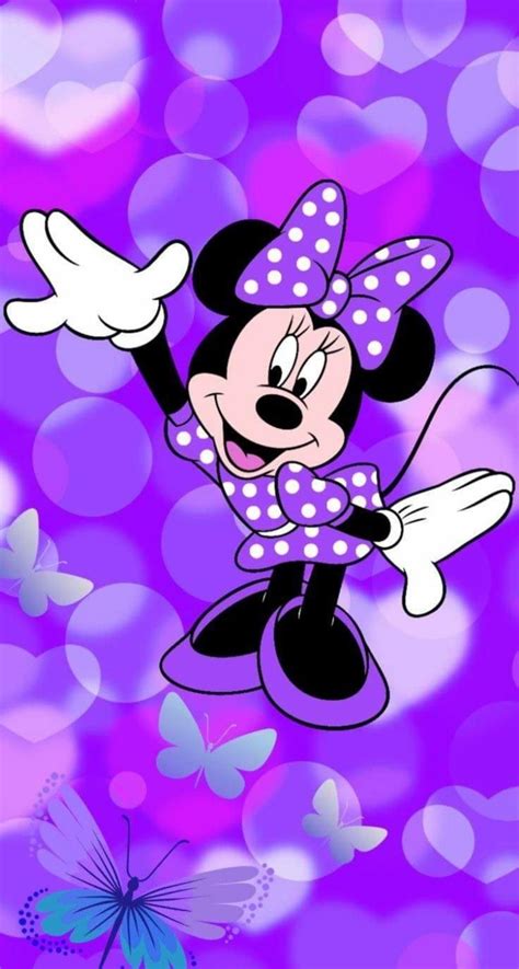 Pin By Rhona Derikart On Purple Power Mickey Mouse Wallpaper Minnie