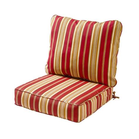 Greendale Home Fashions Roma Stripe 2 Piece Deep Seating Outdoor Lounge