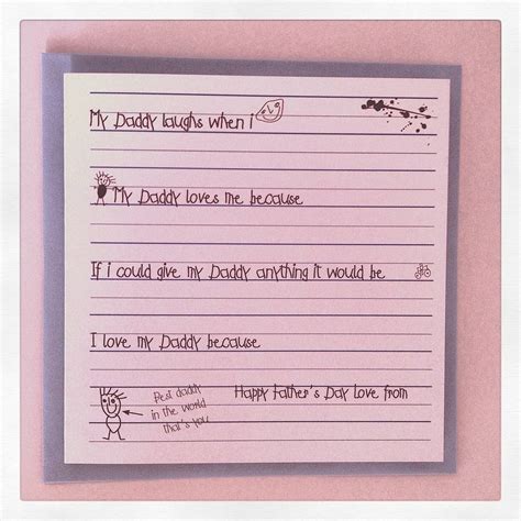 Daddy Love Notes Fathers Day Card By The Luxe Co