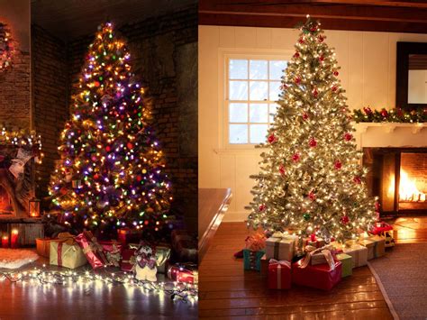 20 christmas tree ideas with colored lights