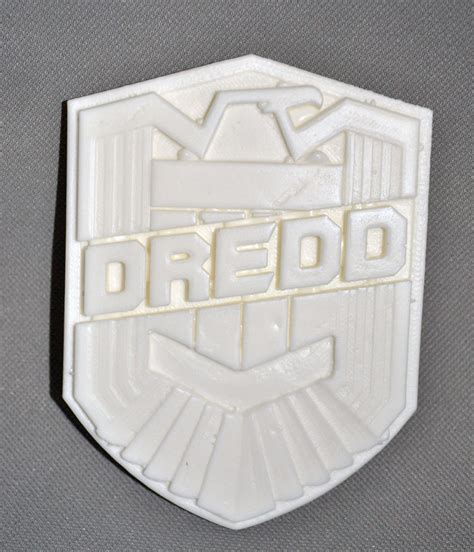 Judge Dredd D Scale Movie Replica Badge Resin Raw Cast Etsy Uk