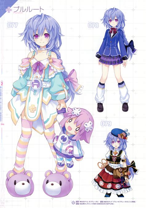 Hyperdimension Neptunia Plutia Cute Anime Chibi Cute Anime Character
