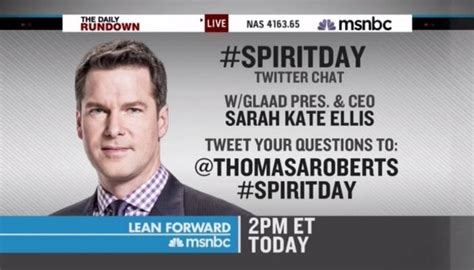 In Twitter Chat With Glaad Msnbcs Thomas Roberts Insists Electing Pro