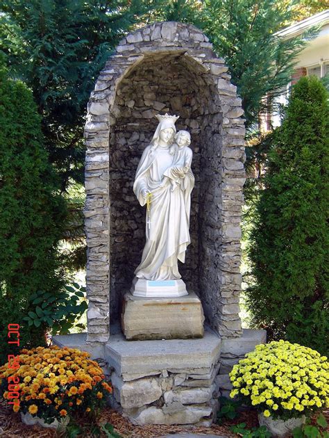 Sacred Heart Catholic Church Garden Statues Prayer Garden Marian Garden