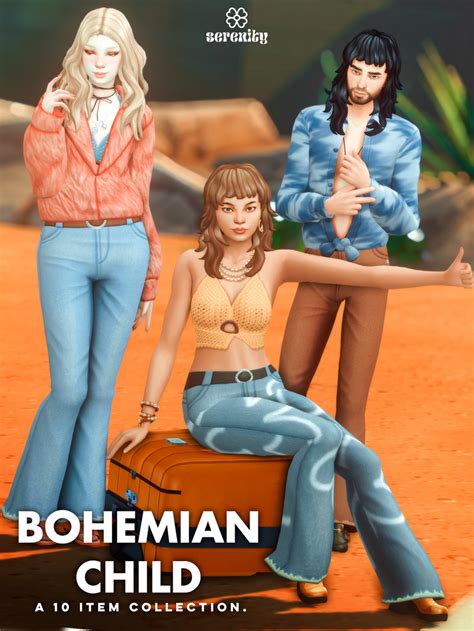 Sims 4 Bohemian Child Collection 10 Items Micat Game