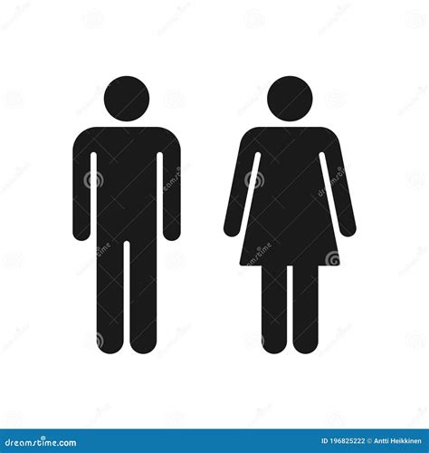 juego de iconos de avatar para hombre y mujer símbolo de perfil de género masculino y femenino