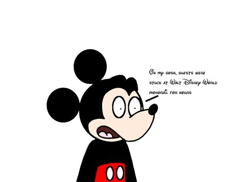 Mickey Shocked About Wdw Monorail By Marcospower1996 On Deviantart
