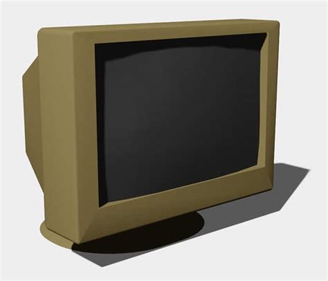 Old Computer Monitor 3d Model Sketch Overflow