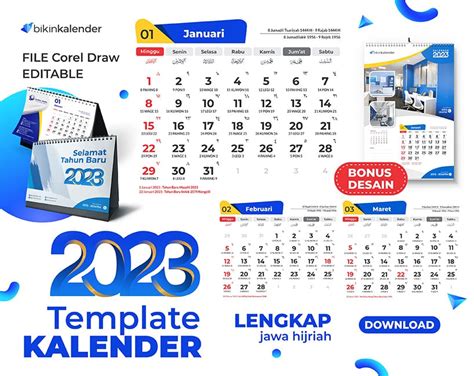 Download Kalender 2020 Template Cdr Format Jawa Maseh