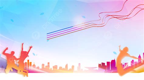 Atmospheric International Youth Festival Colorful Background Design
