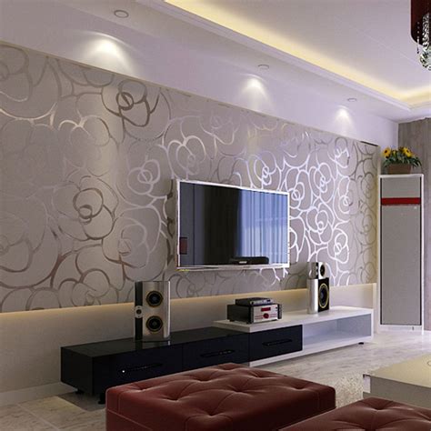 List Of Wall Paper Design For Living Hall Ideas
