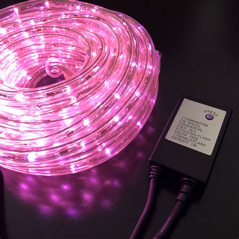 Buy New Led Rope Light Pink Extendable 10 Metres With Controller Online