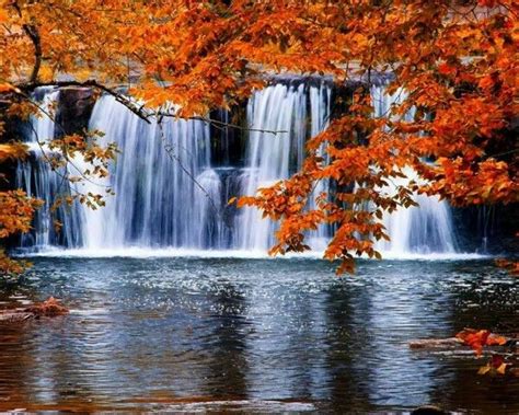 Autumn Waterfall Waterfall Pictures Autumn Waterfalls Beautiful