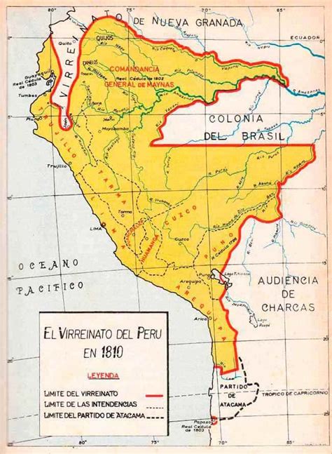 Fronteras De La Naciente Republica Del Perú Historia Del Perú